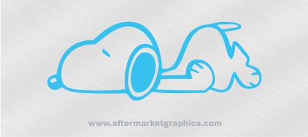 Snoopy Sleeping Decal